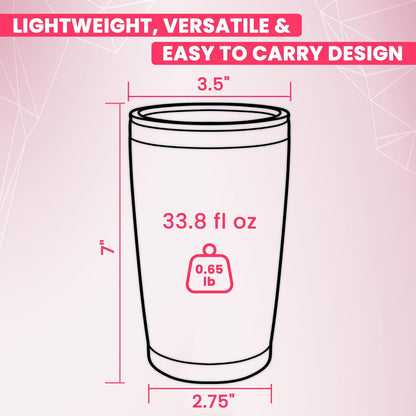Double Wall Tumbler 20 oz Made from Durable Stainless Steel for Hot and Cold Drinks - Insulated Travel Mug for Coffee Tea Wine with Leak Proof Lid for Travel Hiking Camping Gifts - Graphite