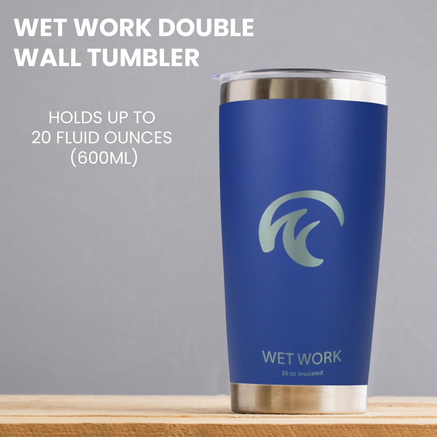 Double Wall Tumbler 20 oz Made from Durable Stainless Steel for Hot and Cold Drinks - Insulated Travel Mug for Coffee Tea Wine with Leak Proof Lid for Travel Hiking Camping Gifts - Graphite