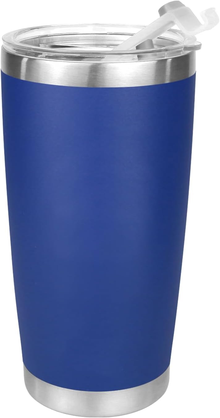 Double Wall Tumbler 20 oz Made from Durable Stainless Steel for Hot and Cold Drinks - Insulated Travel Mug for Coffee Tea Wine with Leak Proof Lid for Travel Hiking Camping Gifts - Graphite