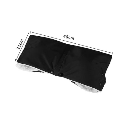 Winter Stroller Gloves Universal Fleece Lined Stroller Hand Muffs Windproof Warm Baby Carriage Hand Warmers