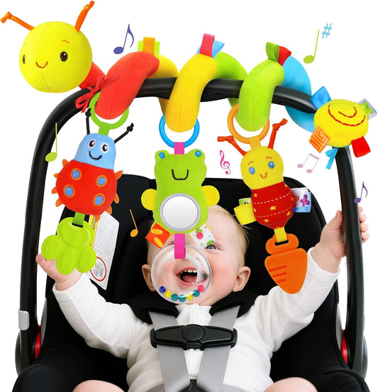 Spiral Car Seat Hanging Toys for Infants, 0-6 Months