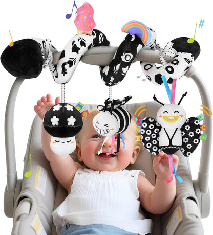Spiral Car Seat Hanging Toys for Infants, 0-6 Months