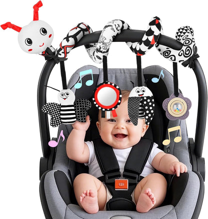 Spiral Car Seat Hanging Toys for Infants, 0-6 Months