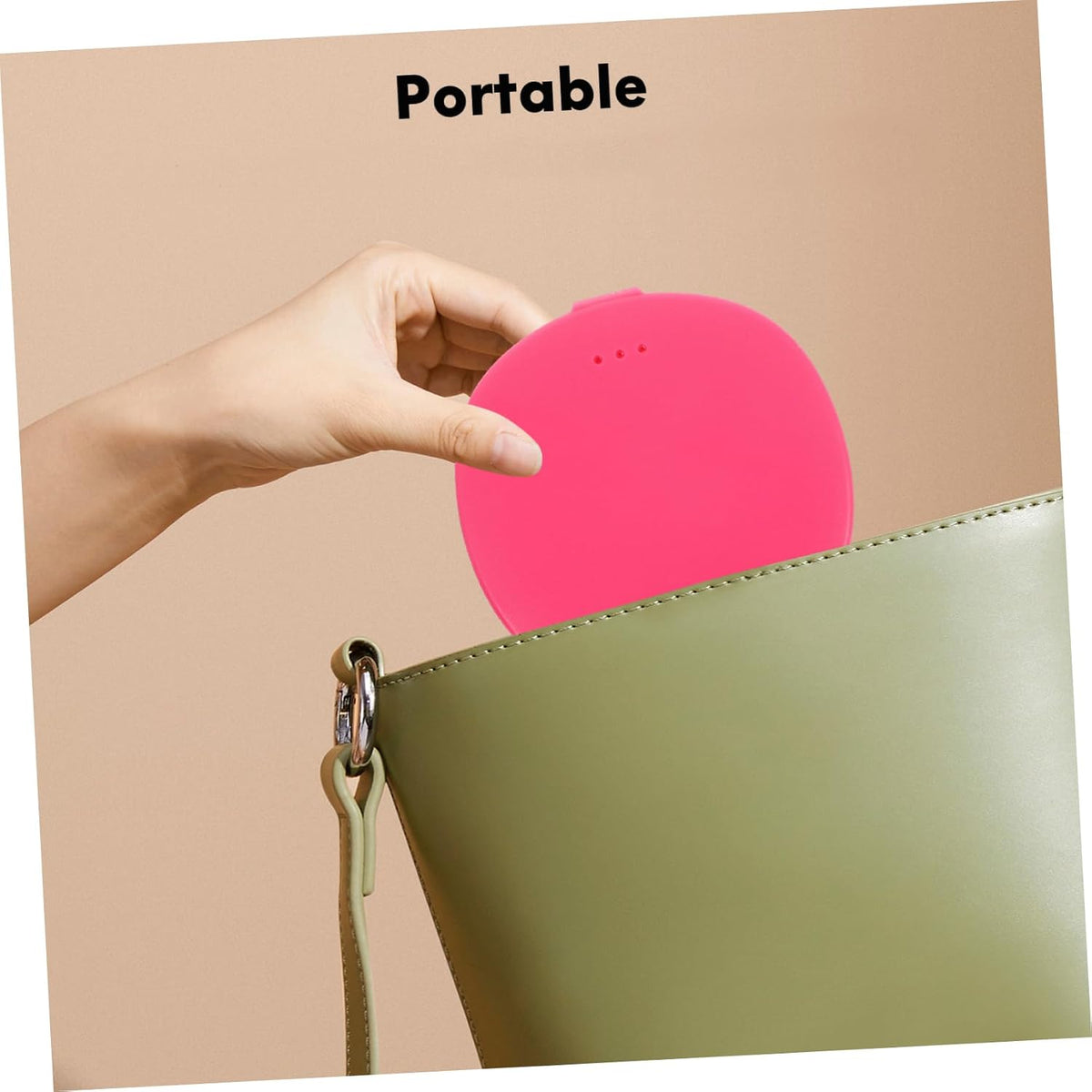 2Pcs Silicone Box for Female Items Compact Portable Pink