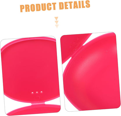 2Pcs Silicone Box for Female Items Compact Portable Pink