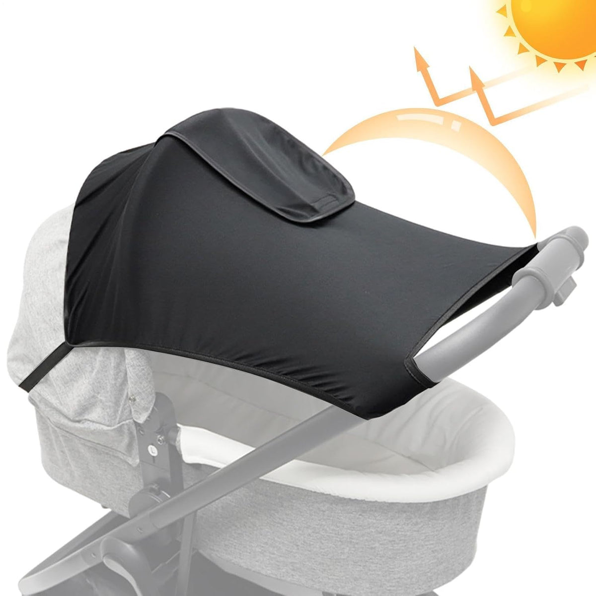 Stroller Shade Extender Adjustable Foldable UV Protection