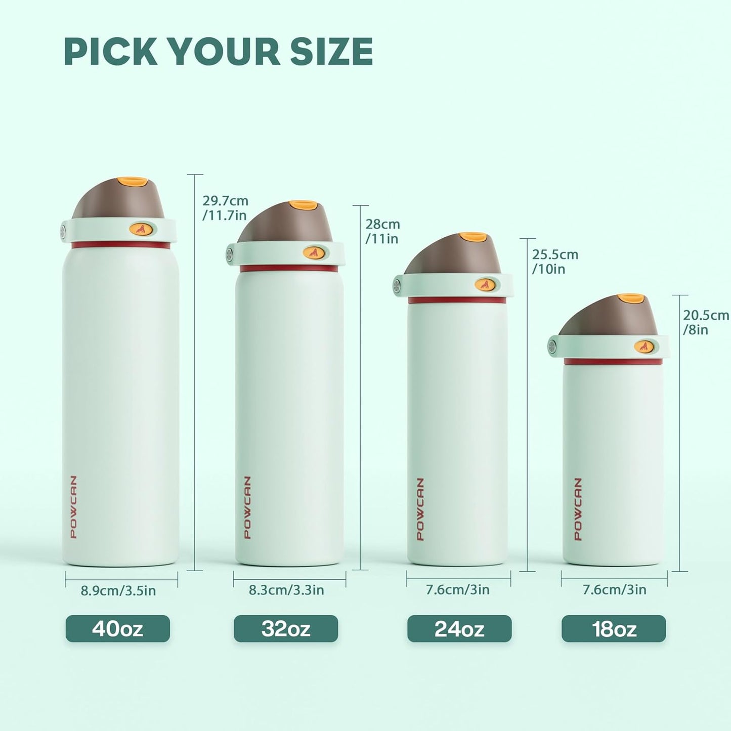 24 oz Travel Water Bottle: 2-in-1 Push-Button Spout & Quick-Flip Straw, Leakproof, Cold 24Hrs, Fits Car Cup Holder, Stainless Steel Cup for Sports, School, Commute, Camping (Mouse's Mischief) - Colors B