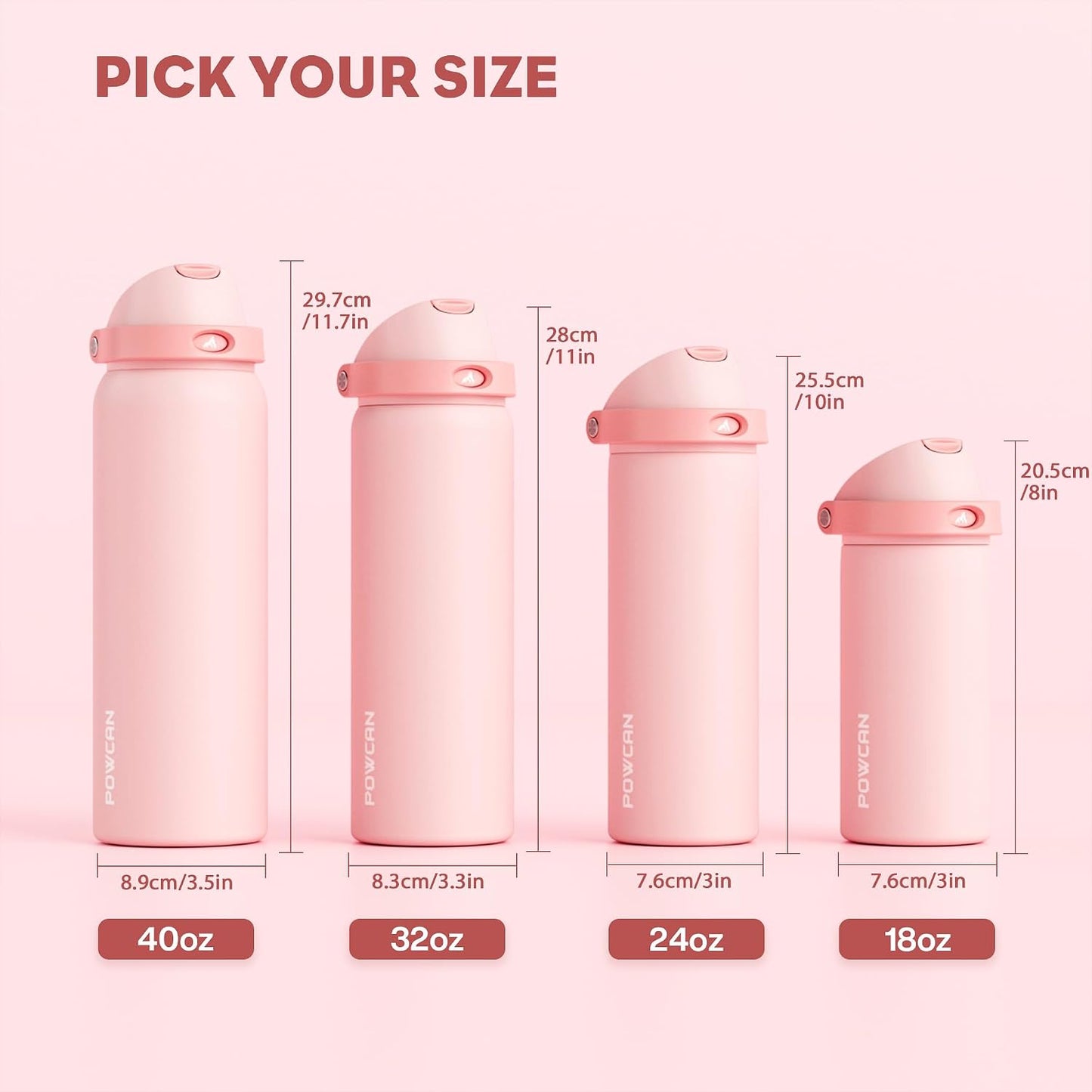 24 oz Travel Water Bottle: 2-in-1 Push-Button Spout & Quick-Flip Straw, Leakproof, Cold 24Hrs, Fits Car Cup Holder, Stainless Steel Cup for Sports, School, Commute, Camping (Mouse's Mischief) - Colors B
