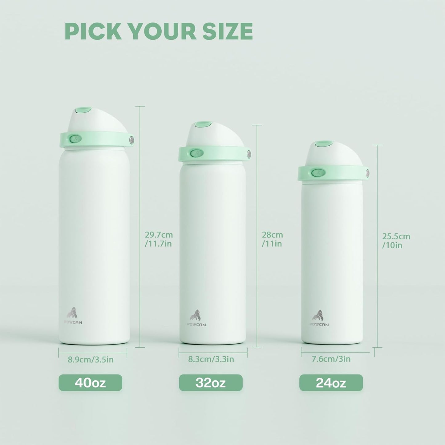 24 oz Travel Water Bottle: 2-in-1 Push-Button Spout & Quick-Flip Straw, Leakproof, Cold 24Hrs, Fits Car Cup Holder, Stainless Steel Cup for Sports, School, Commute, Camping (Mouse's Mischief) - Colors B