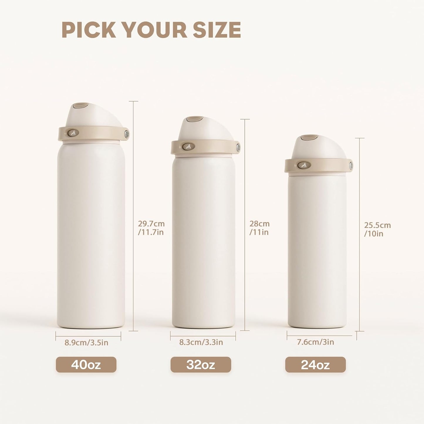 24 oz Travel Water Bottle: 2-in-1 Push-Button Spout & Quick-Flip Straw, Leakproof, Cold 24Hrs, Fits Car Cup Holder, Stainless Steel Cup for Sports, School, Commute, Camping (Mouse's Mischief) - Colors B