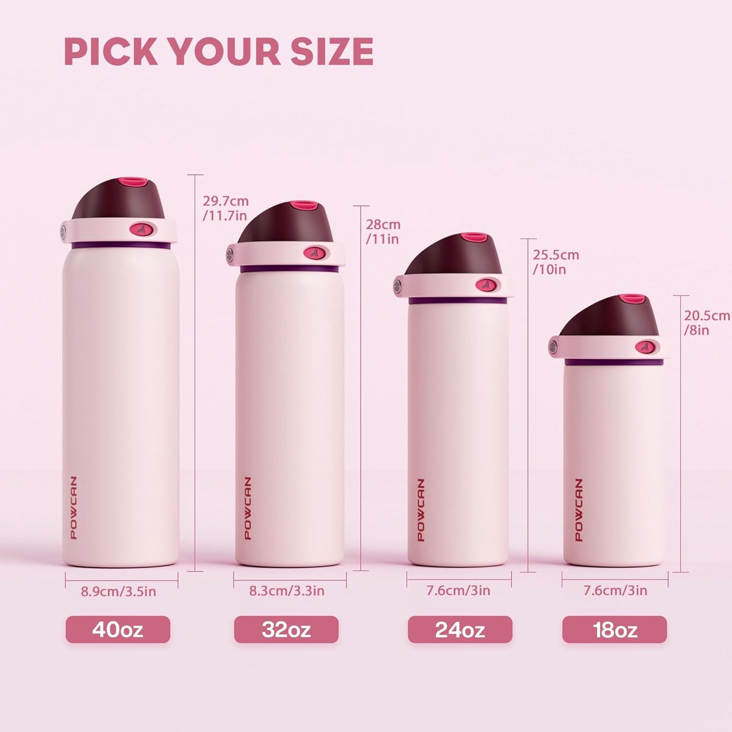 24 oz Travel Water Bottle: 2-in-1 Push-Button Spout & Quick-Flip Straw, Leakproof, Cold 24Hrs, Fits Car Cup Holder, Stainless Steel Cup for Sports, School, Commute, Camping (Mouse's Mischief) - Colors B
