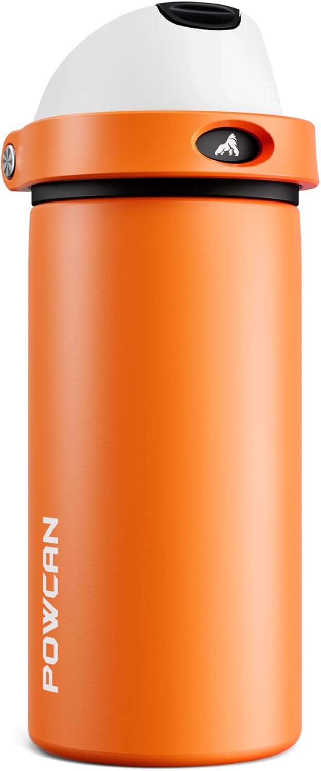 24 oz Travel Water Bottle: 2-in-1 Push-Button Spout & Quick-Flip Straw, Leakproof, Cold 24Hrs, Fits Car Cup Holder, Stainless Steel Cup for Sports, School, Commute, Camping (Mouse's Mischief) - Colors B