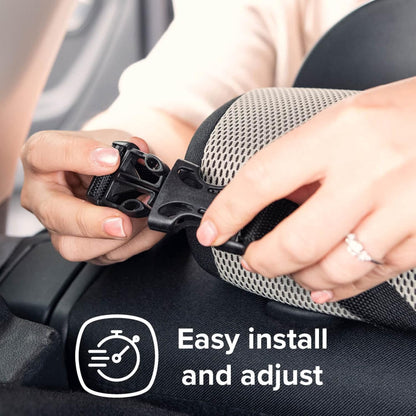 Easy View Plus Baby Car Mirror with Light, Safety Car Seat Mirror for Rear Facing Infant with 360 Rotation, LED Night Light, Wide Crystal Clear View, Shatterproof, Crash Tested