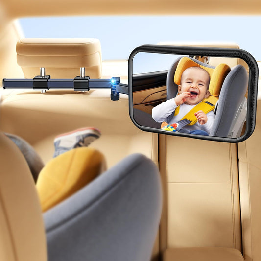 Baby Mirror for Baby in Car Seat Rear Facing, Stretchable Design
