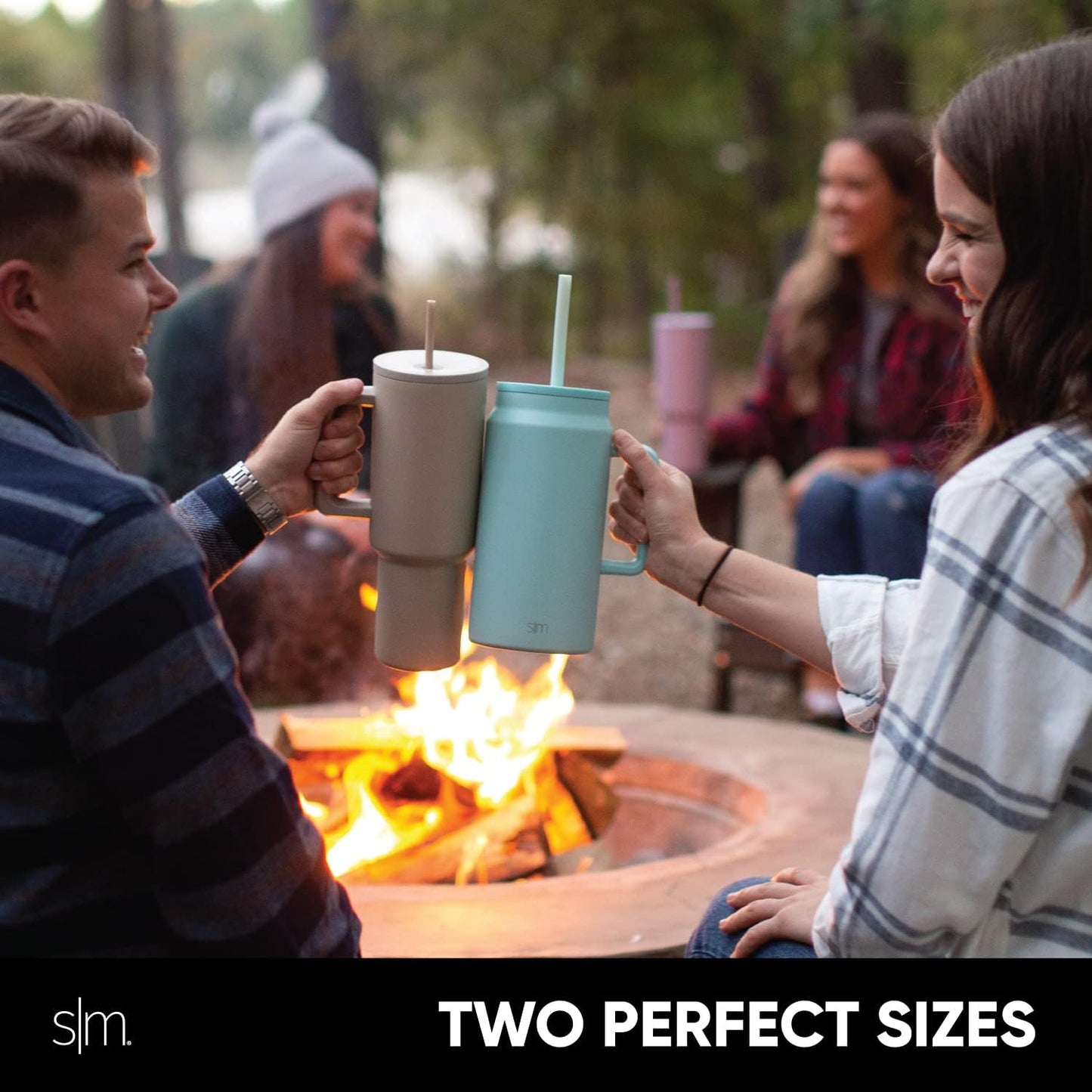 50 oz Mug Tumbler with Handle and Straw Lid | Reusable Insulated Stainless Steel Large Travel Jug Water Bottle | Gifts for Women Men Him Her | Trek Collection | 50oz | Graphite