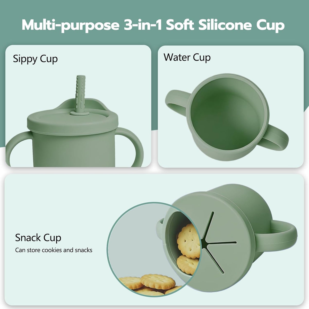 19 Pcs Silicone Baby Feeding Set Eating Essentials for Newborn