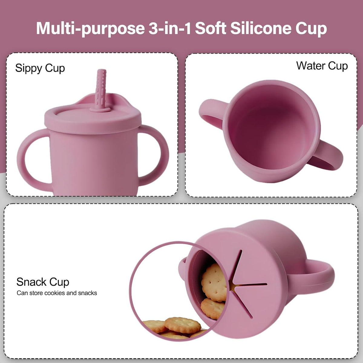19 Pcs Silicone Baby Feeding Set Eating Essentials for Newborn