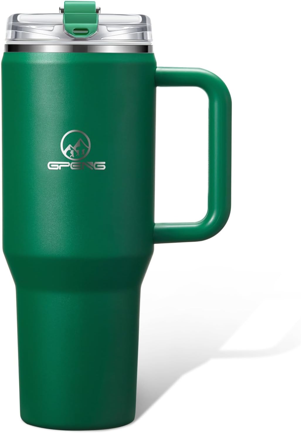 30/40/50 oz Tumbler with Handle, Water Bottles with Straw Lid, Insulated Stainless Steel Travel Mug Cup Holder Friendly, Keep Drinks Cold or Hot for Hours