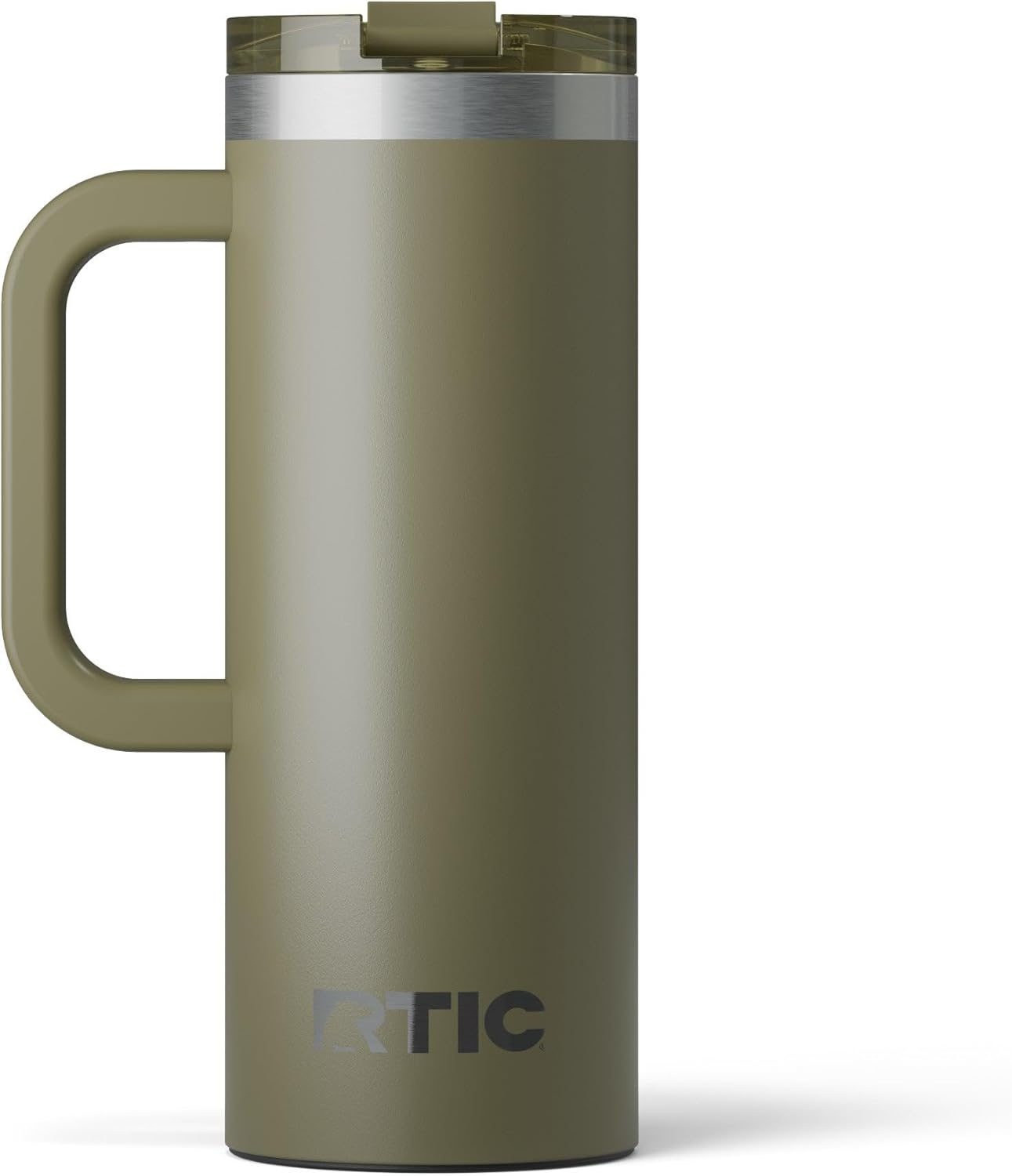 20oz Road Trip Travel Mug with Lid and Handle, Ceramic Lined, Beach | Stainless Steel Metal, Insulated Travel Cup for Hot and Cold Drinks, Coffee, Car, Camping and Travel