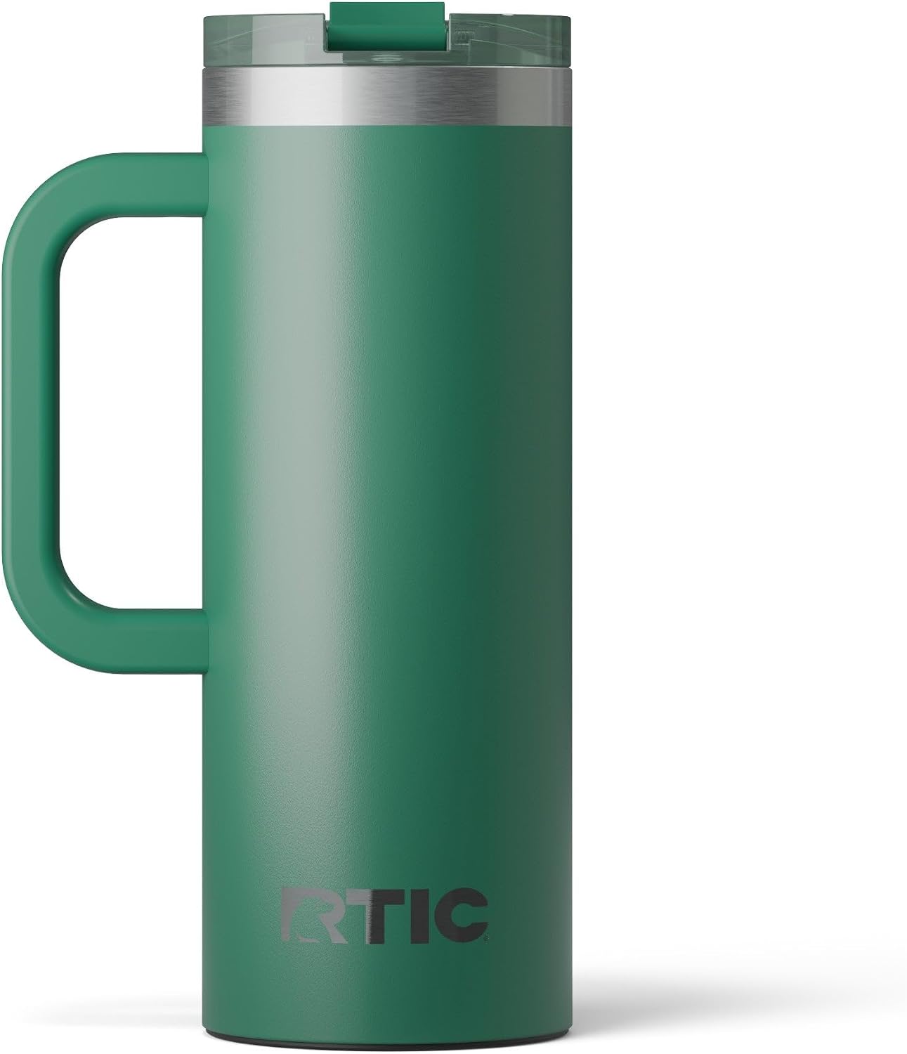 20oz Road Trip Travel Mug with Lid and Handle, Ceramic Lined, Beach | Stainless Steel Metal, Insulated Travel Cup for Hot and Cold Drinks, Coffee, Car, Camping and Travel