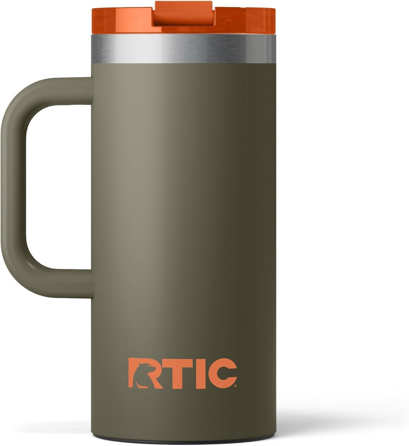 20oz Road Trip Travel Mug with Lid and Handle, Ceramic Lined, Beach | Stainless Steel Metal, Insulated Travel Cup for Hot and Cold Drinks, Coffee, Car, Camping and Travel
