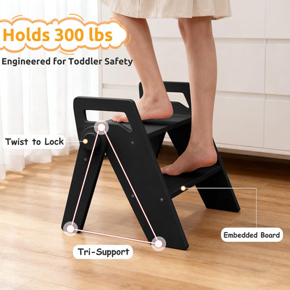 Toddler Kids Child Step Stool, Wooden