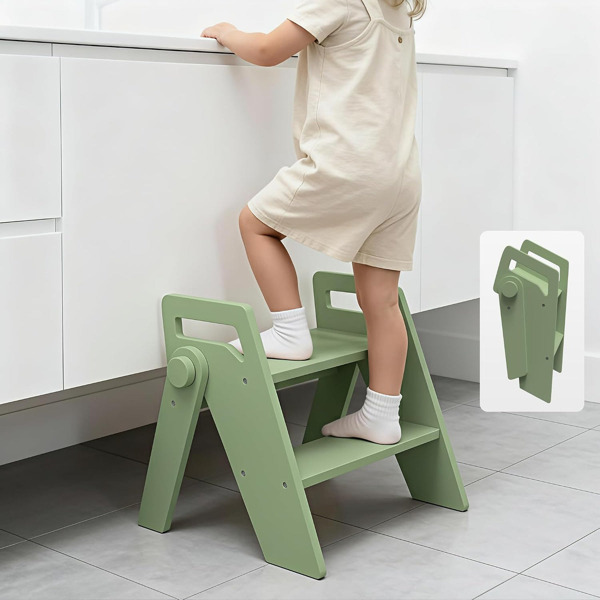 Toddler Kids Child Step Stool, Wooden