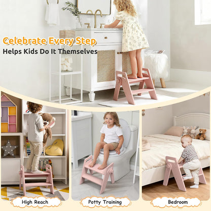 Toddler Kids Child Step Stool, Wooden
