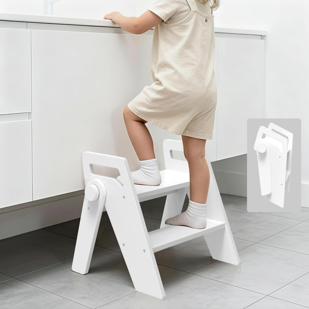 Toddler Kids Child Step Stool, Wooden