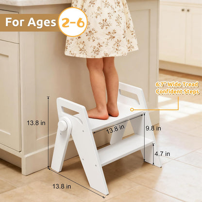 Toddler Kids Child Step Stool, Wooden