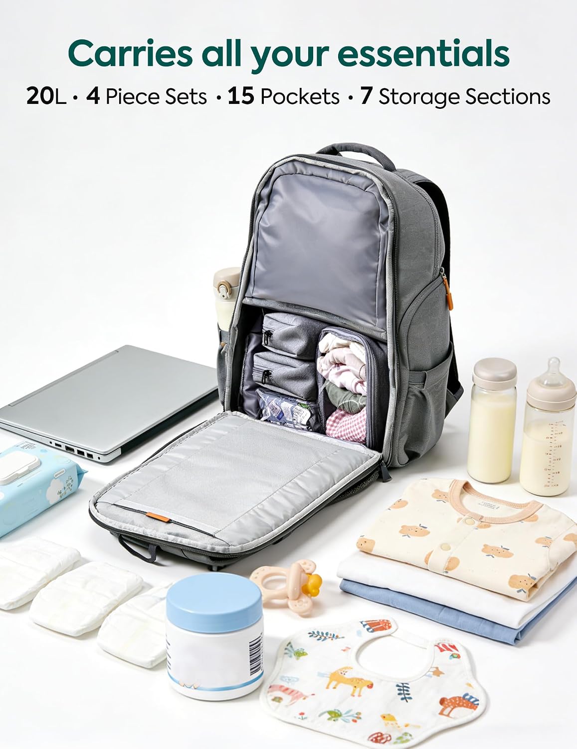 Grid Wizard Diaper Bag Backpack
