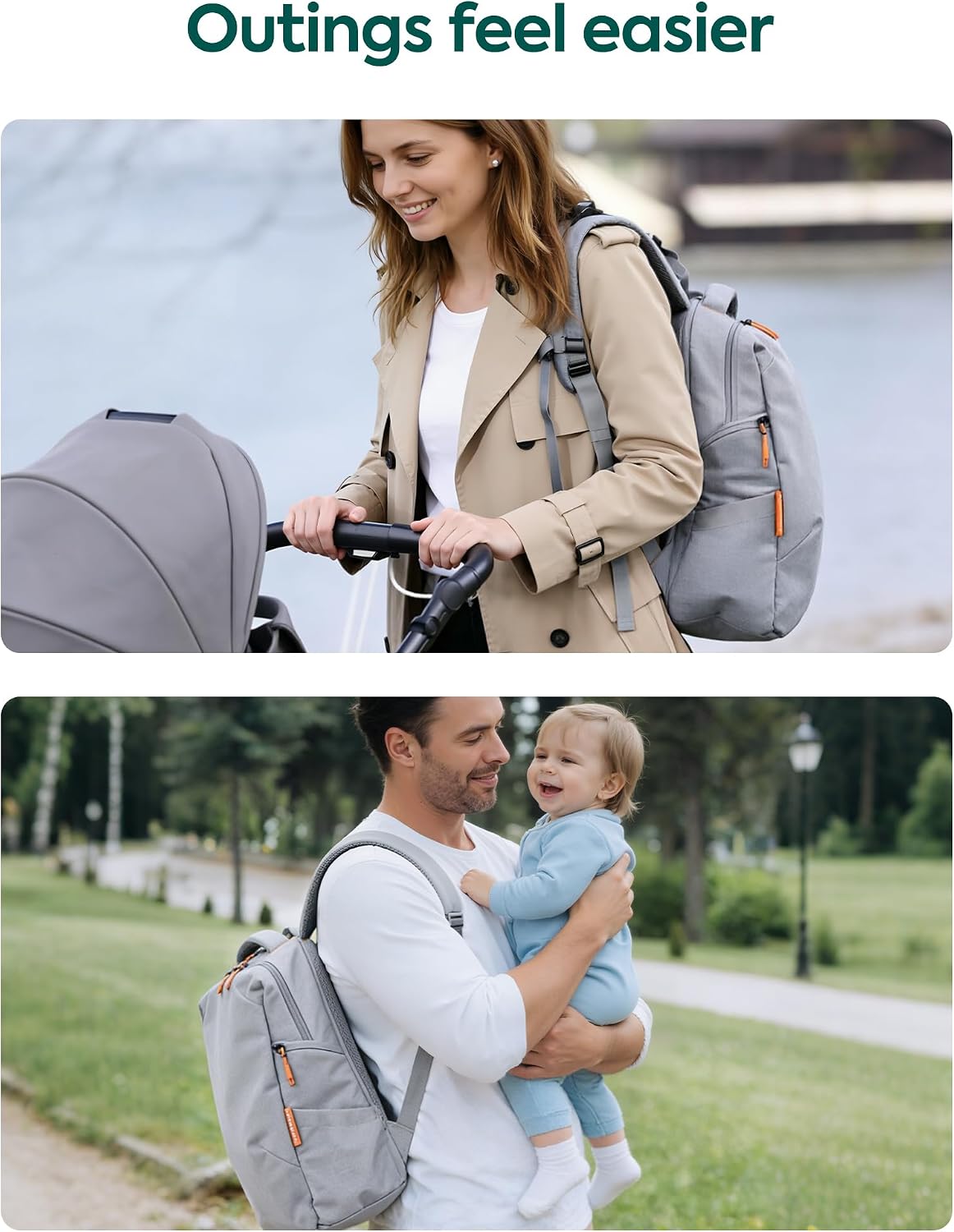 Grid Wizard Diaper Bag Backpack