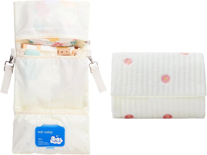 Small Diaper Bag Tote, Maternity Baby Bag with Insulated Bottle Pockets & Stroller Straps, Diaper Bag for Moms