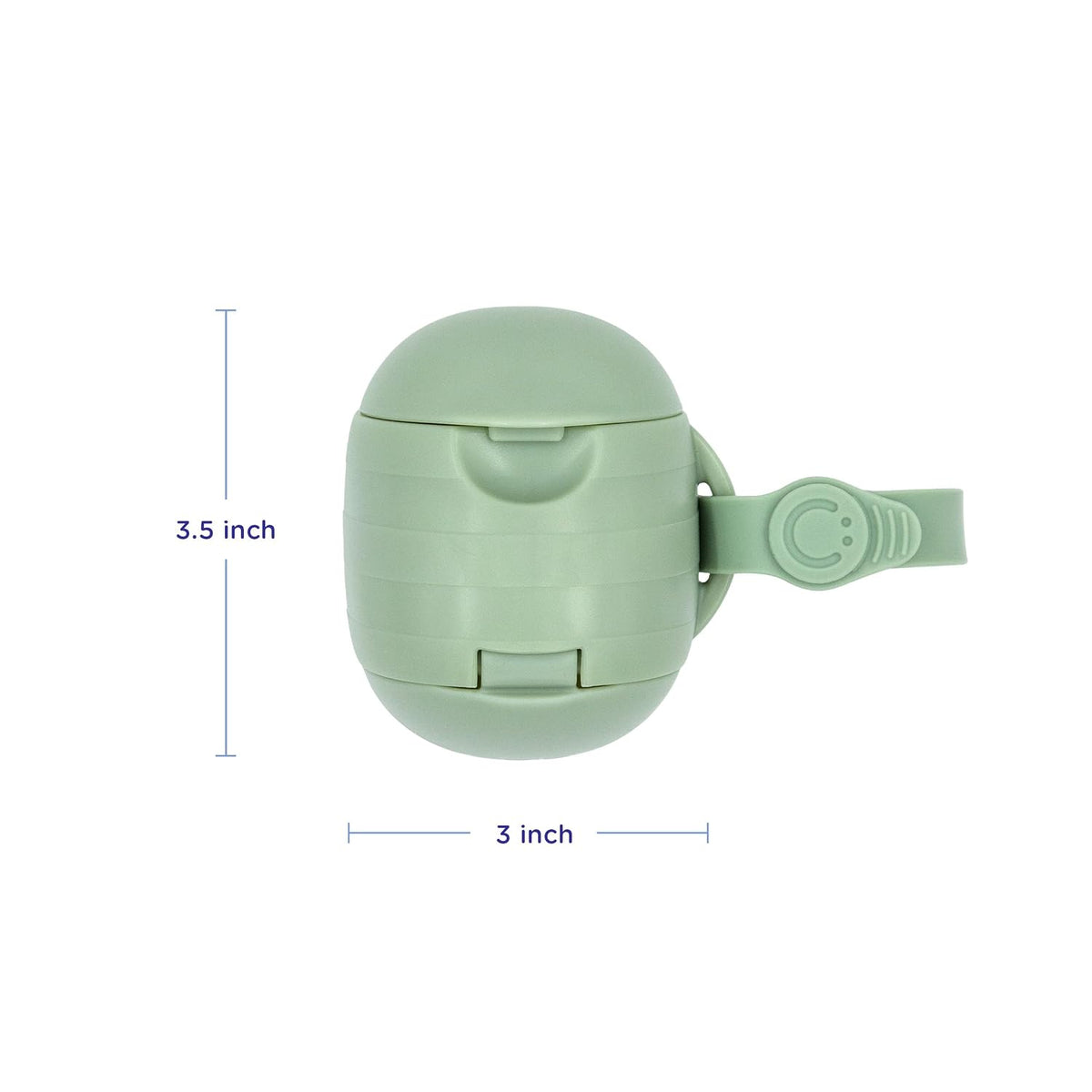 On-The-Go Dual Pacifier Holder, Baby Pacifier Case with Strap, Gray