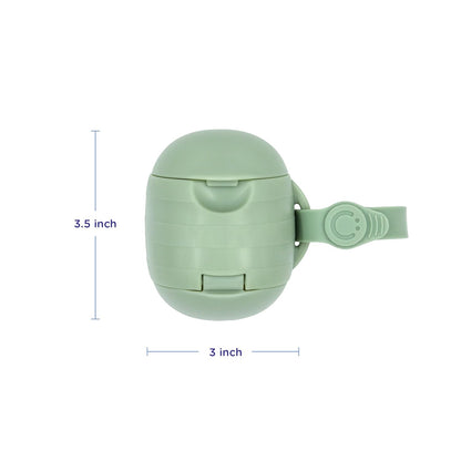 On-The-Go Dual Pacifier Holder, Baby Pacifier Case with Strap, Gray