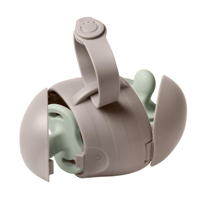 On-The-Go Dual Pacifier Holder, Baby Pacifier Case with Strap, Gray