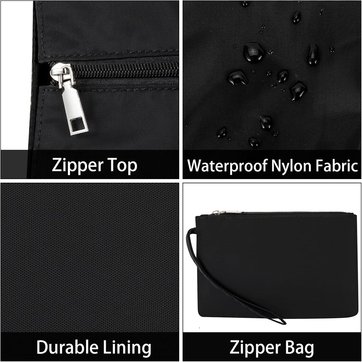 Utility Tote Bag with 24 Pockets, Large Teacher Travel Tote for Women