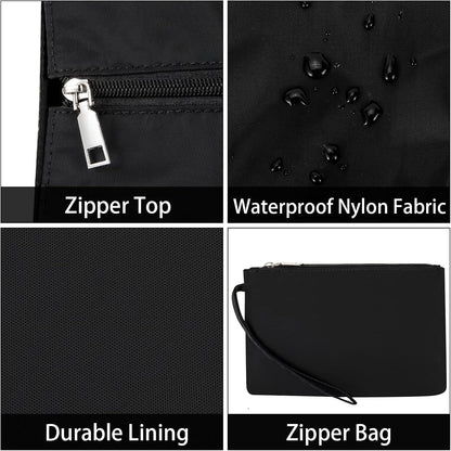 Utility Tote Bag with 24 Pockets, Large Teacher Travel Tote for Women