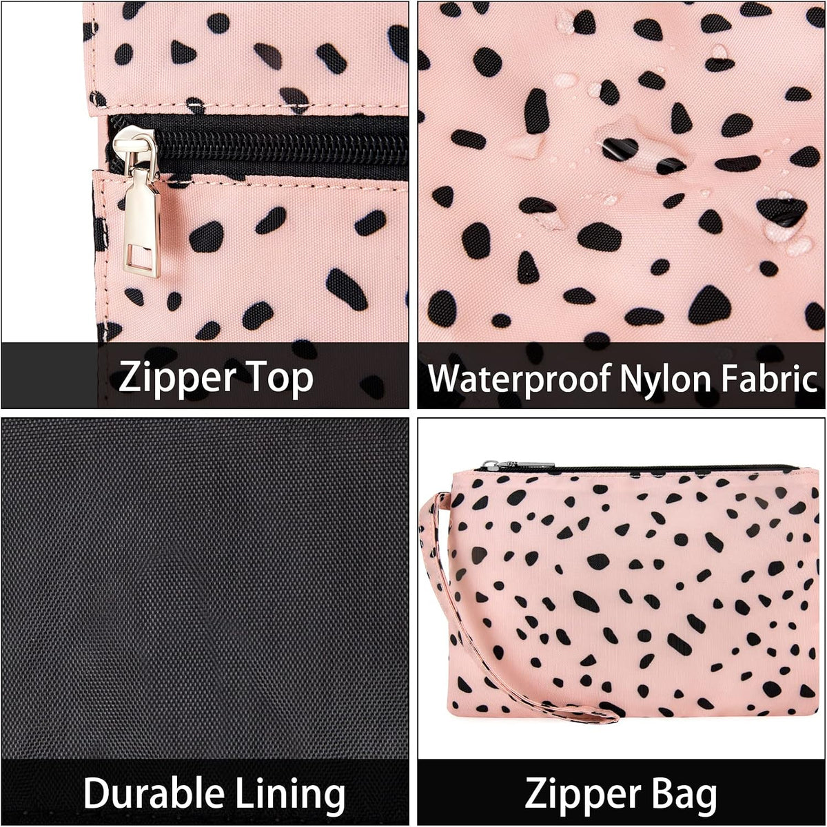 Utility Tote Bag with 24 Pockets, Large Teacher Travel Tote for Women