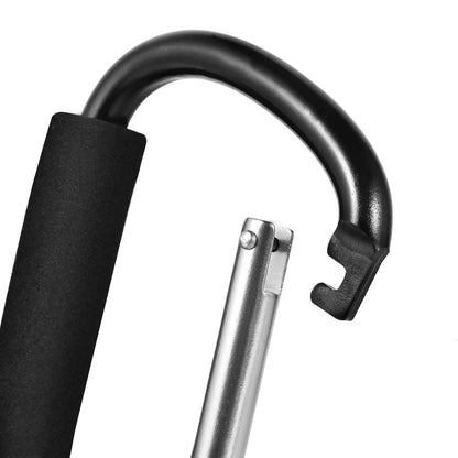 Stroller Hooks 6.3" Large Heavy Duty Carabiner Clips with Foam Handle Mommy Hook Accessories for Outdoor Hanging Diaper Shopping Grocery Bags