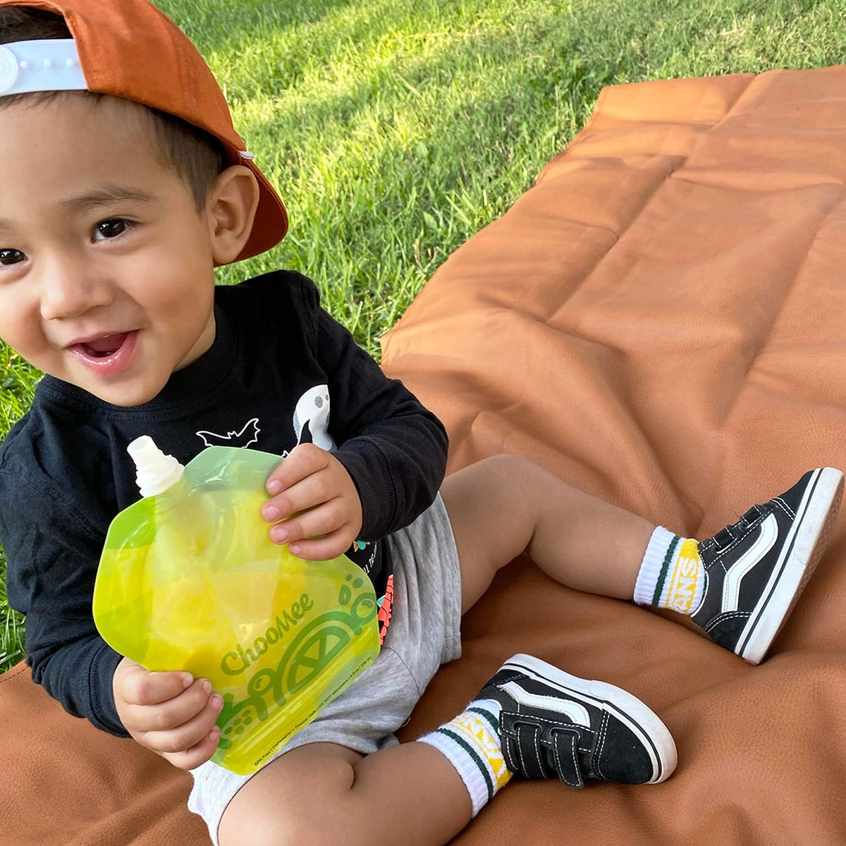 Reusable Baby Food Storage Pouches, 8 oz | Ideal for Baby Food, Smoothies and Purees | Secure Double Lock Zipper, Wide Bottom, BPA Free | SnakPack TropiColor 6 CT