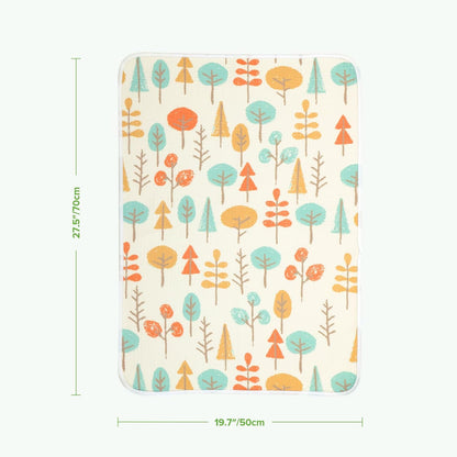 Waterproof Changing Pad Liners (1pc, 19.7" x 27.5" Vintage Garden)