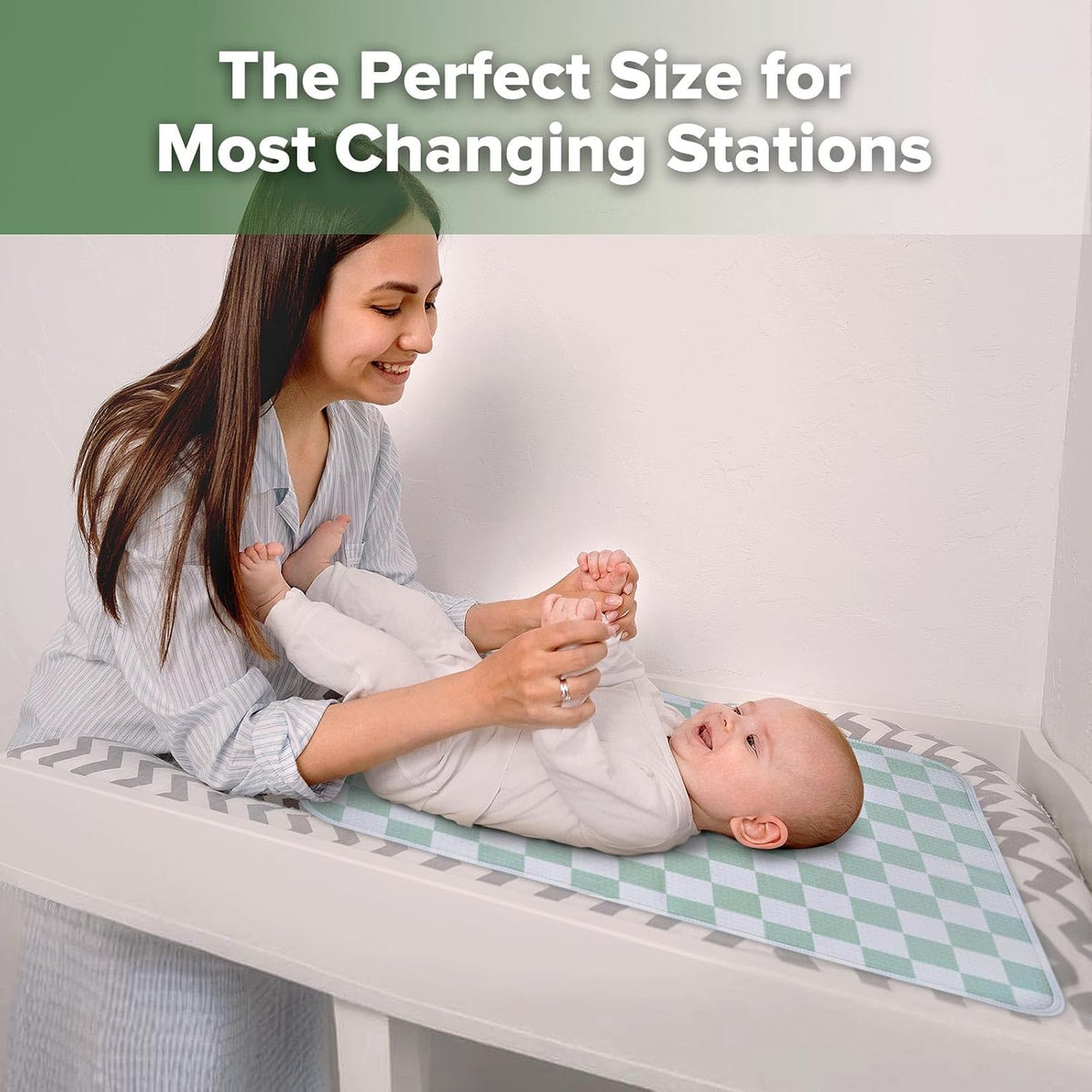 Waterproof Changing Pad Liners (1pc, 19.7" x 27.5" Vintage Garden)