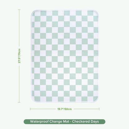 Waterproof Changing Pad Liners (1pc, 19.7" x 27.5" Vintage Garden)