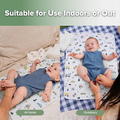 Waterproof Changing Pad Liners (1pc, 19.7" x 27.5" Vintage Garden)