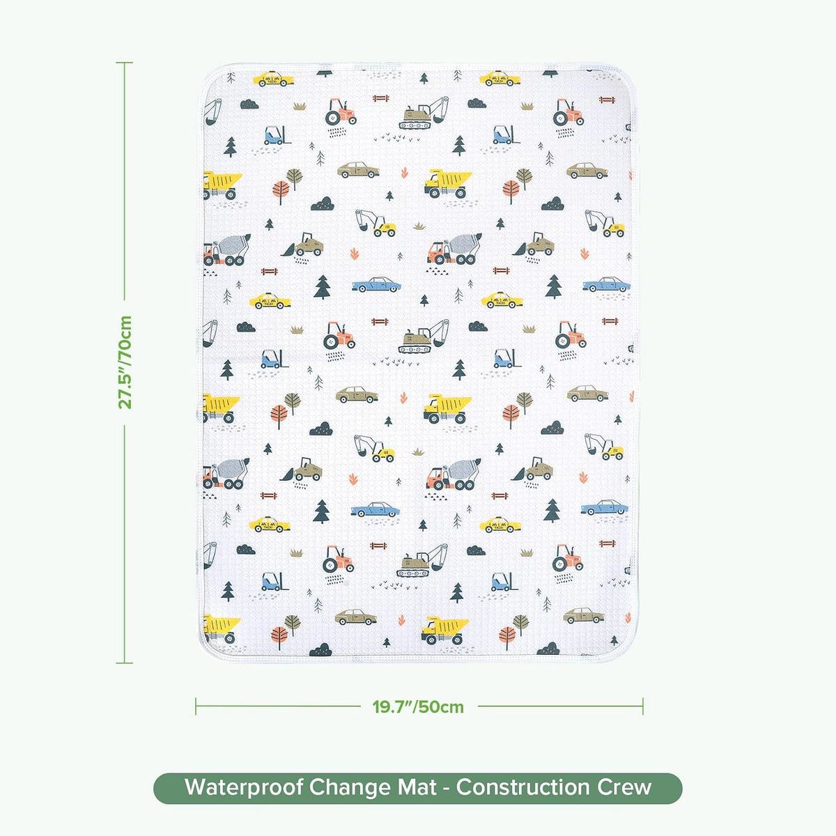 Waterproof Changing Pad Liners (1pc, 19.7" x 27.5" Vintage Garden)