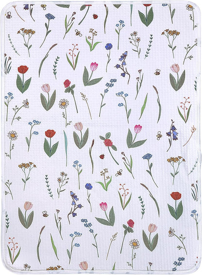 Waterproof Changing Pad Liners (1pc, 19.7" x 27.5" Vintage Garden)