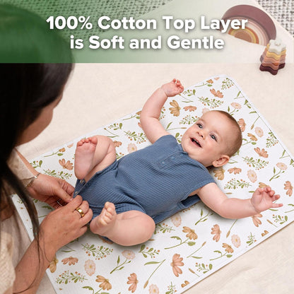 Waterproof Changing Pad Liners (1pc, 19.7" x 27.5" Vintage Garden)