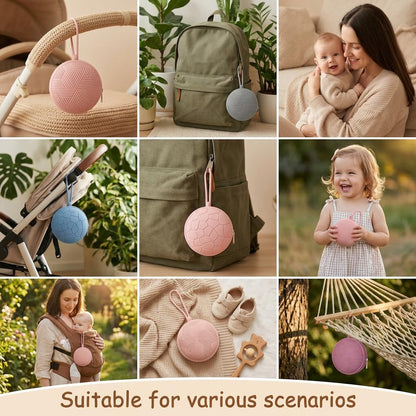 3 Pack Pacifier Holder Case,Silicone Portable Pacifier Cover Pouch Bag for Diaper Bags Baby Carriage,Pacifier Storage Container Box,Easy to Clean,(Blush+Black+Grey)