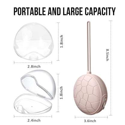 3 Pack Pacifier Holder Case,Silicone Portable Pacifier Cover Pouch Bag for Diaper Bags Baby Carriage,Pacifier Storage Container Box,Easy to Clean,(Blush+Black+Grey)